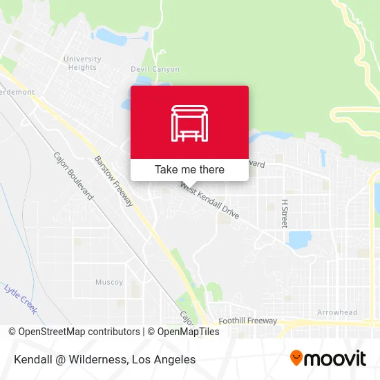 Kendall @ Wilderness map