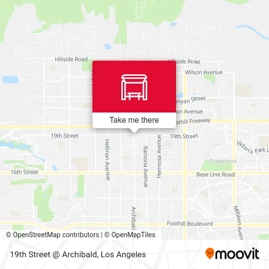 19th Street @ Archibald map