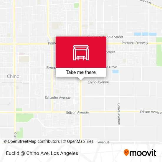 Euclid @ Chino Ave map