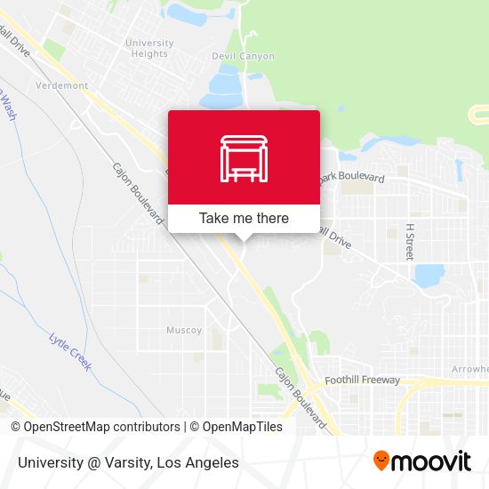 University @ Varsity map