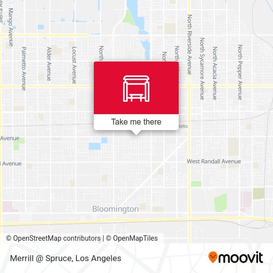 Merrill @ Spruce map