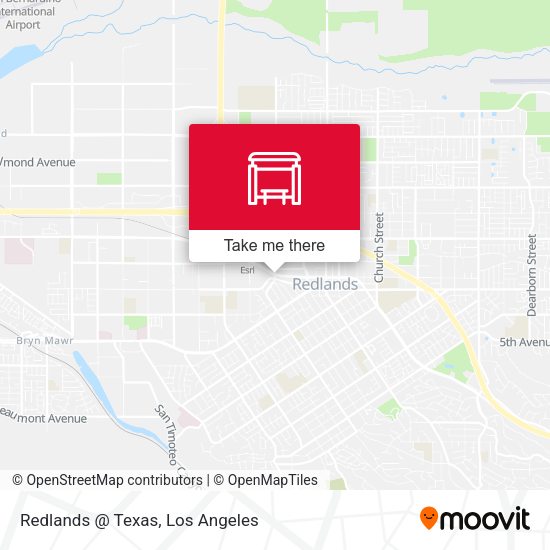 Redlands @ Texas map