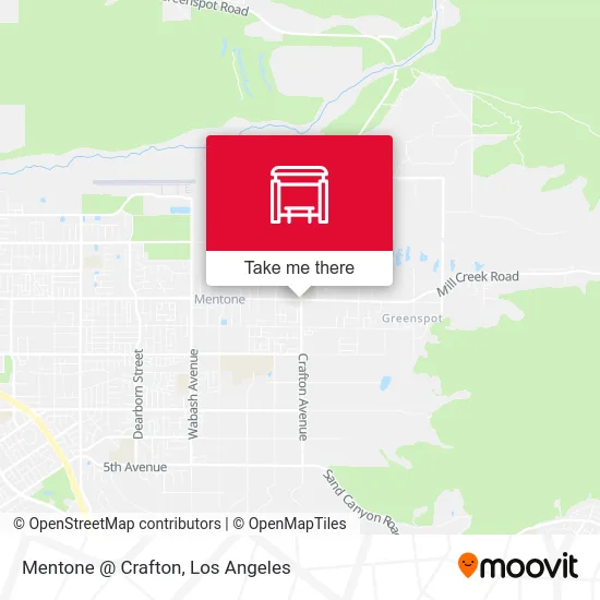 Mentone @ Crafton map