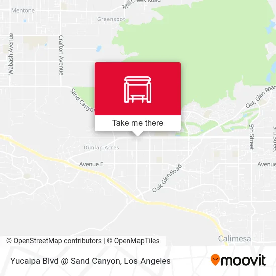 Yucaipa Blvd @ Sand Canyon map