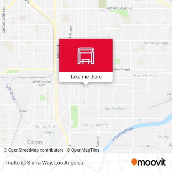 Mapa de Rialto @ Sierra Way