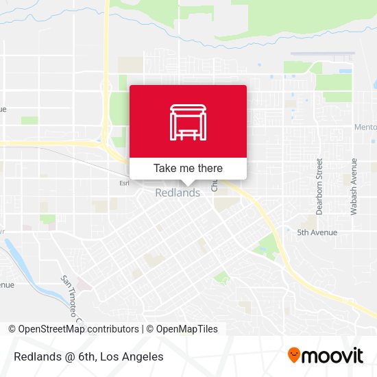 Redlands @ 6th map