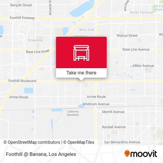 Foothill @ Banana map