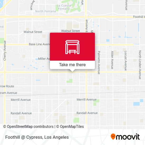 Foothill @ Cypress map