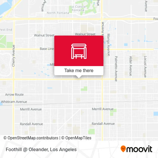Foothill @ Oleander map