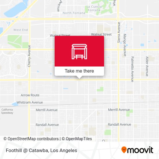 Foothill @ Catawba map