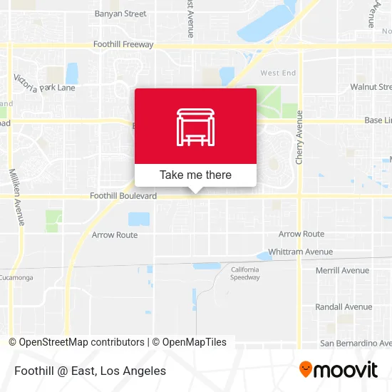 Foothill @ East map