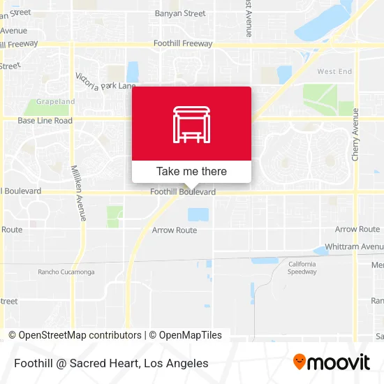 Foothill @ Sacred Heart map