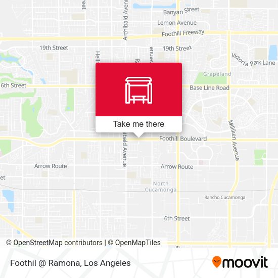 Foothil @ Ramona map