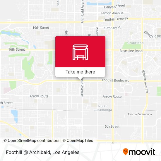 Foothill @ Archibald map