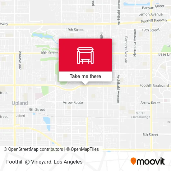 Foothill @ Vineyard map