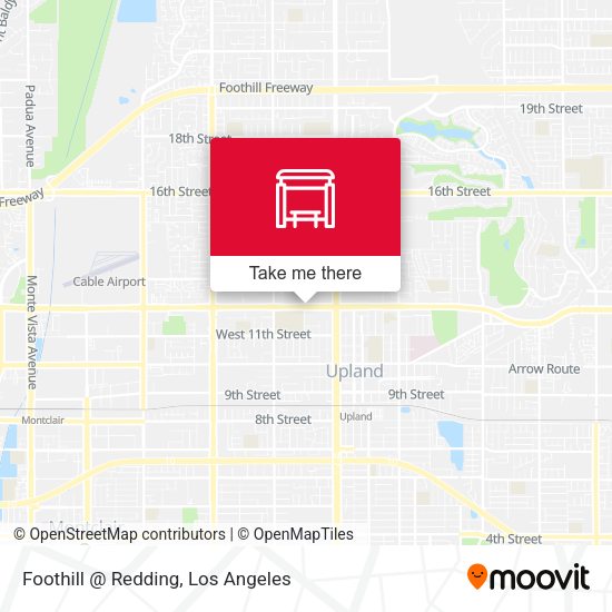 Foothill @ Redding map