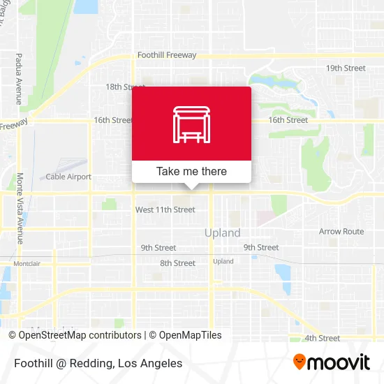 Foothill @ Redding map