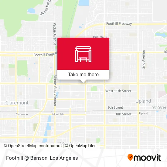 Foothill @ Benson map
