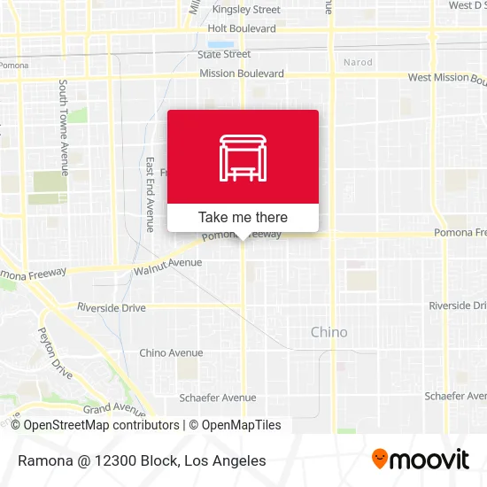 Ramona @ 12300 Block map
