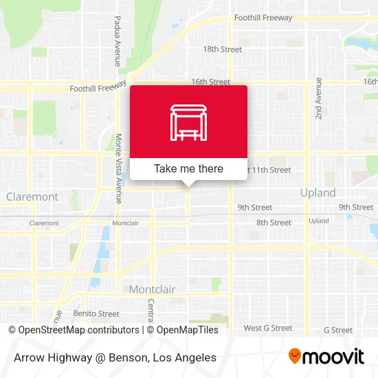 Arrow Highway @ Benson map