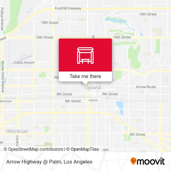 Arrow Highway @ Palm map