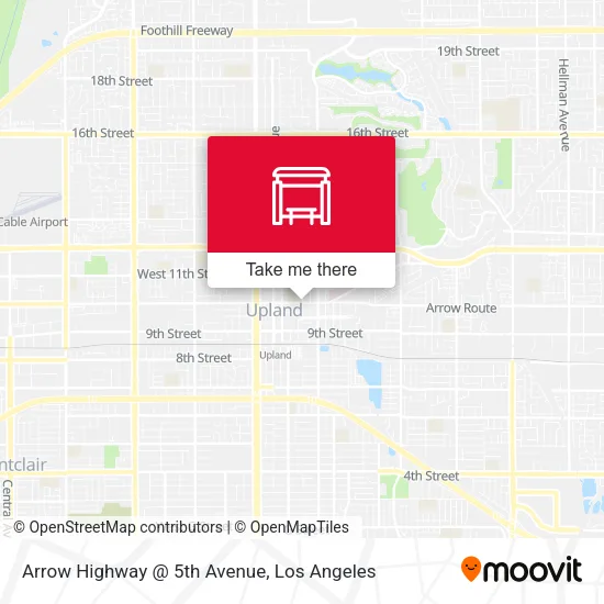 Arrow Highway @ 5th Avenue map