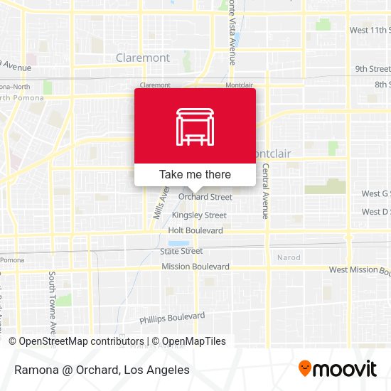 Ramona  @ Orchard map