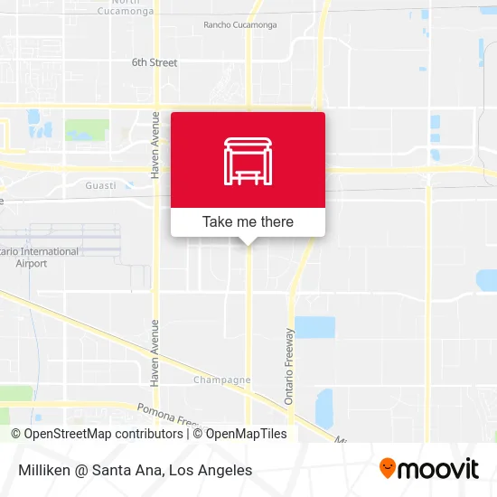 Milliken @ Santa Ana map