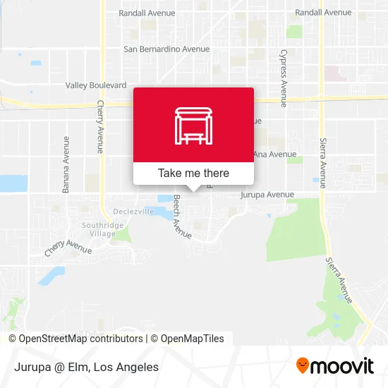 Jurupa @ Elm map