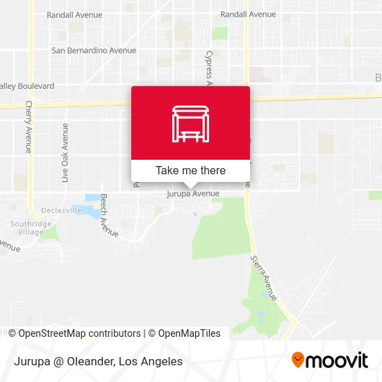 Jurupa @ Oleander map