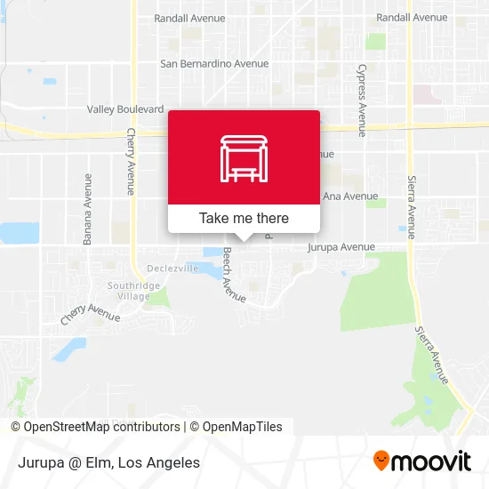 Jurupa @ Elm map