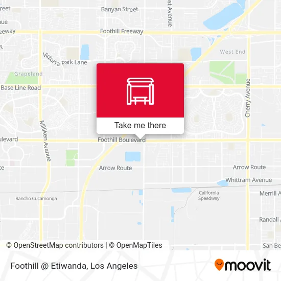 Foothill @ Etiwanda map