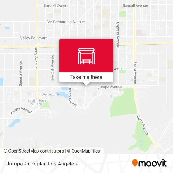 Jurupa @ Poplar map