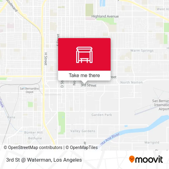 Mapa de 3rd St @ Waterman