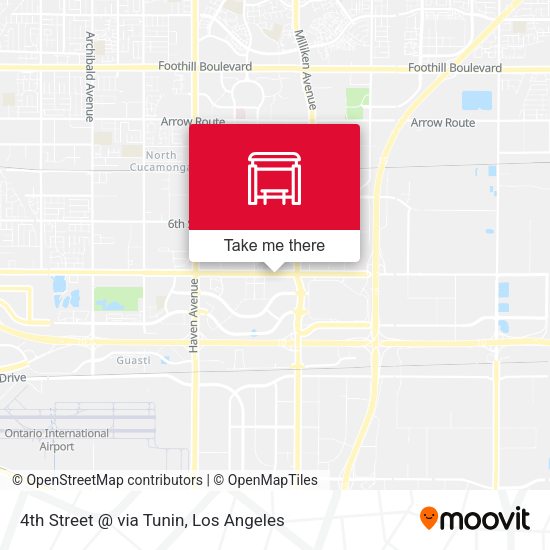 4th Street @ via Tunin map