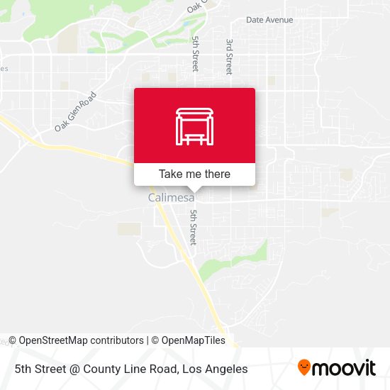 5th Street  @ County Line Road map
