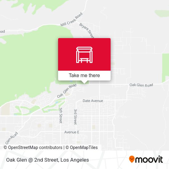 Oak Glen @ 2nd Street map