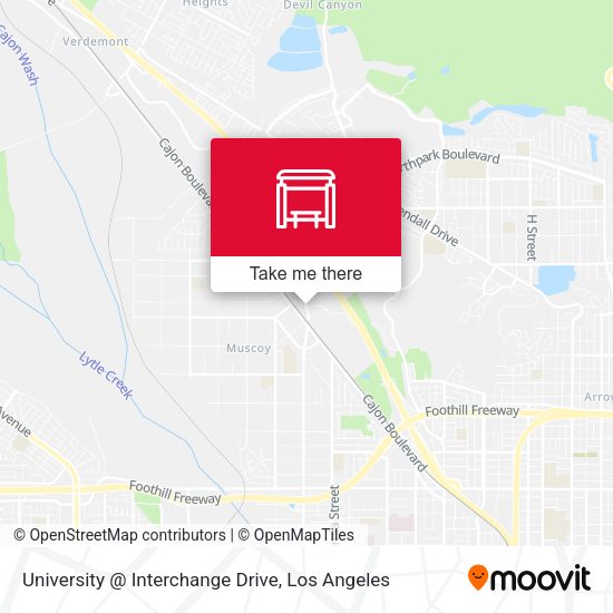 University @ Interchange Drive map
