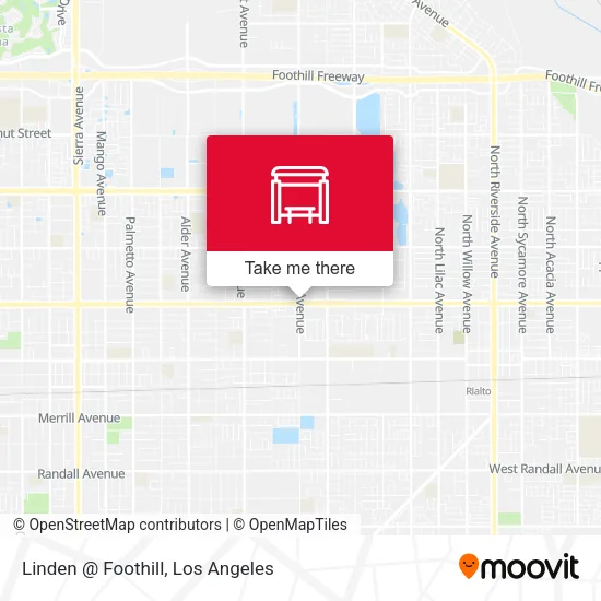 Linden @ Foothill map