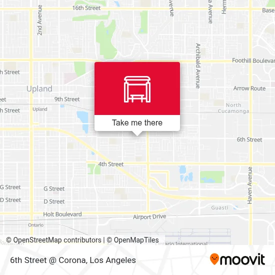 6th Street @ Corona map