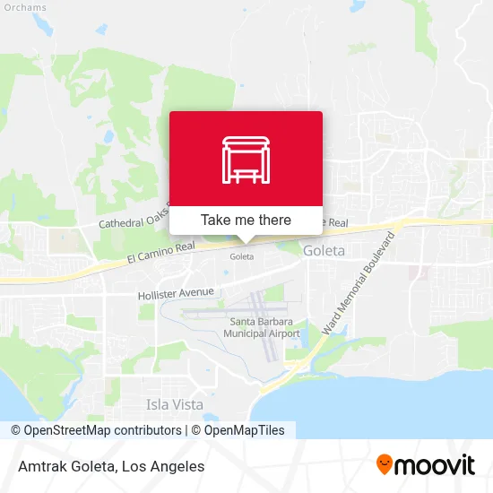 Amtrak Goleta map