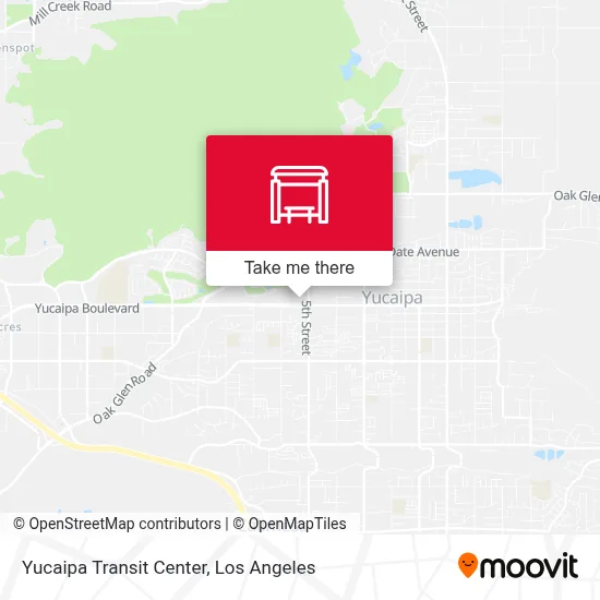 Yucaipa Transit Center map
