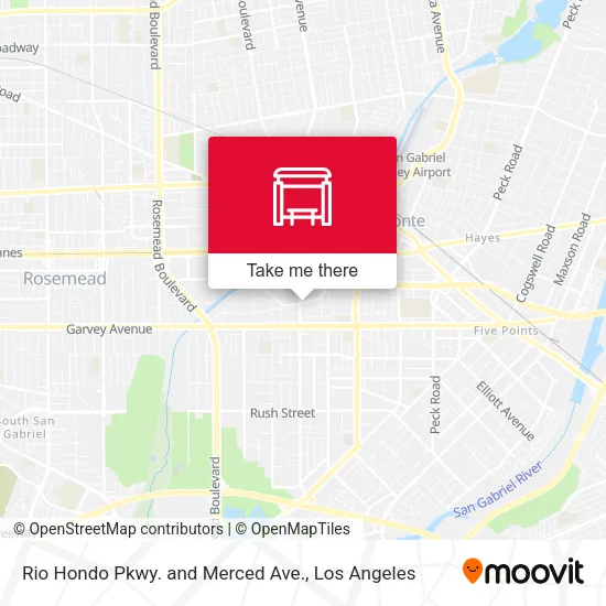 Mapa de Rio Hondo Pkwy. and Merced Ave.