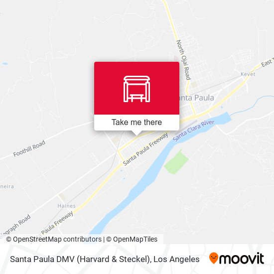 Mapa de Santa Paula DMV (Harvard & Steckel)