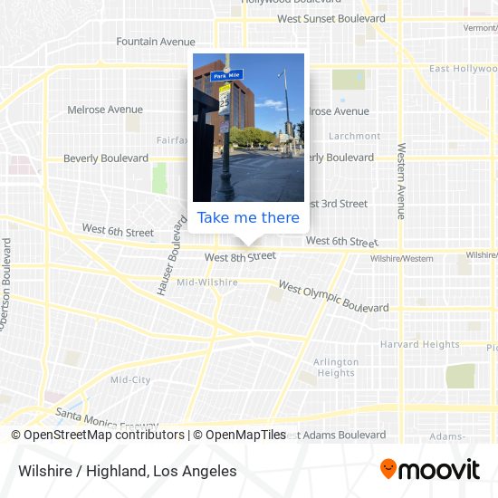 Wilshire / Highland map