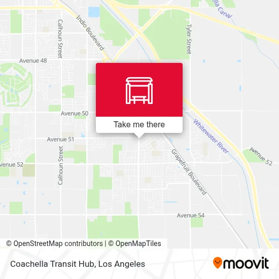 Coachella Transit Hub map