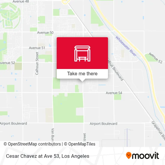 Cesar Chavez at Ave 53 map