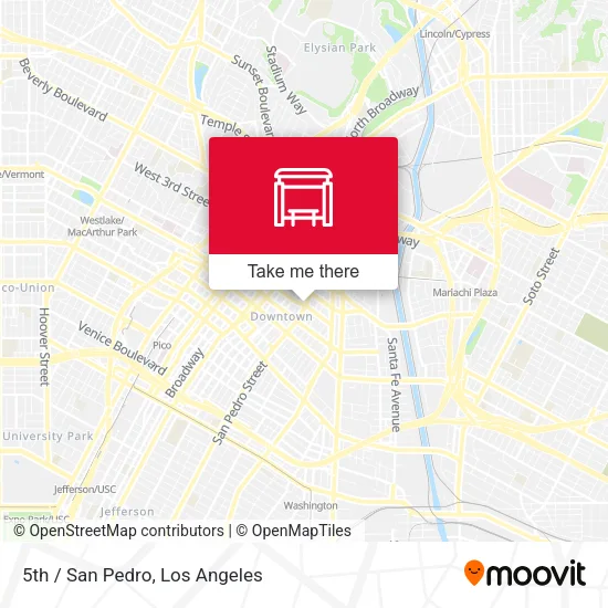 5th / San Pedro map