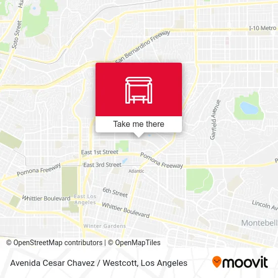 Avenida Cesar Chavez / Westcott map