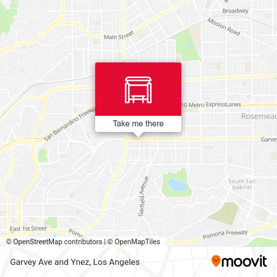 Mapa de Garvey Ave and Ynez